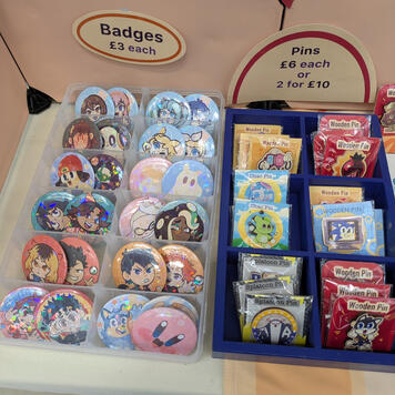Badges and pins! Badges and pins!